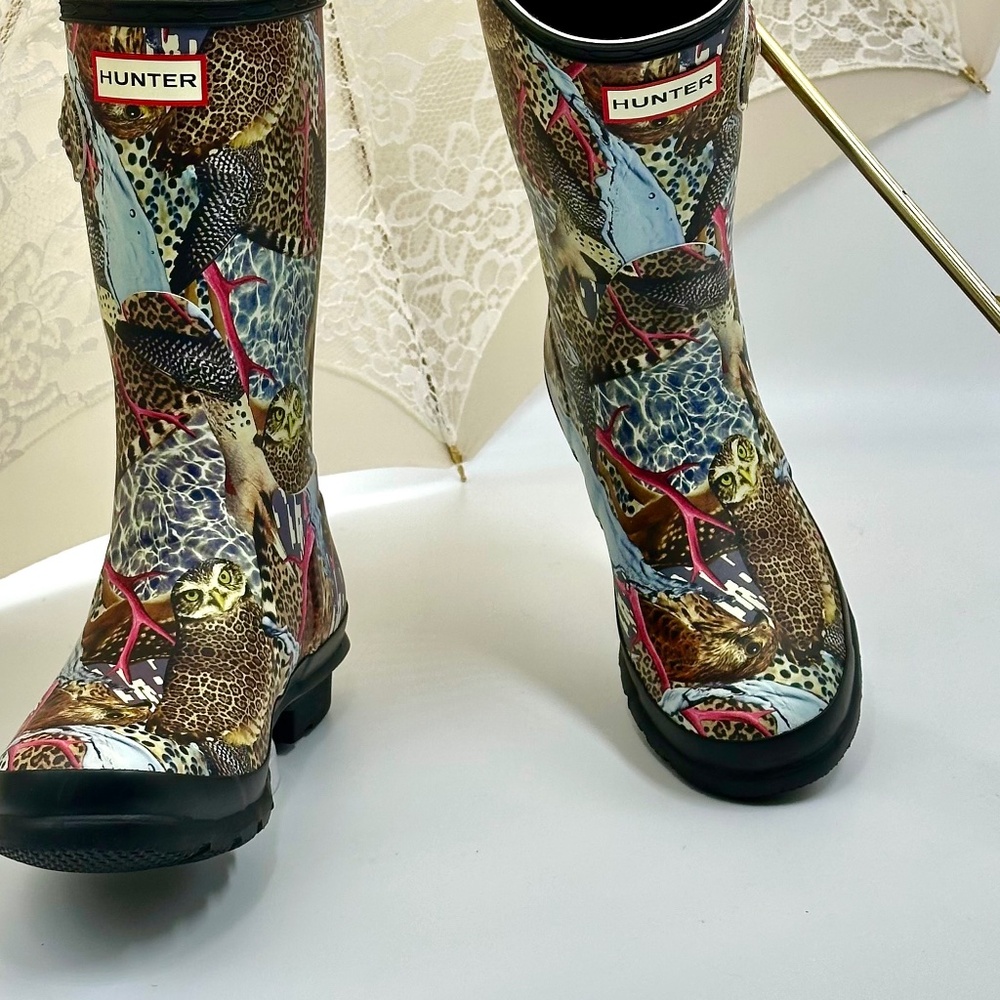 Hunter Multicolor Animal Print Winter & Rain Boots - Picture 6 of 16